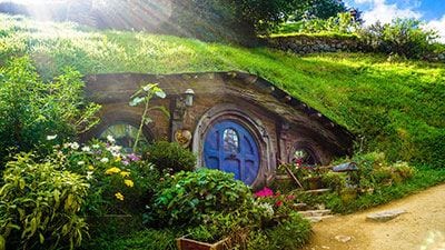 Bilbo's house in Hobbiton, Matamata